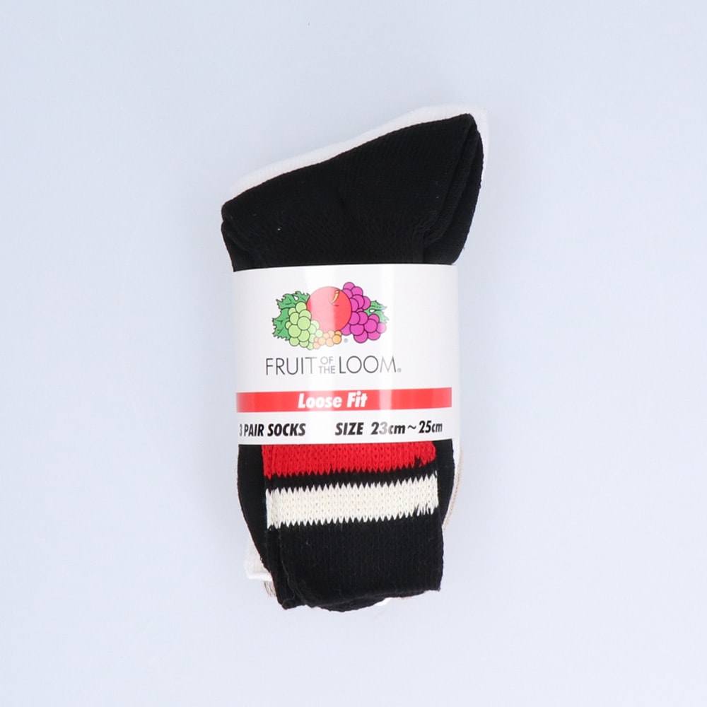 クォーター丈 3Pセット DadSocksライン(Mix)23?25cm