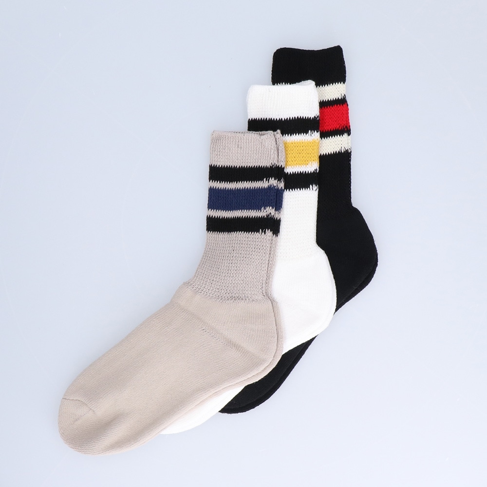 クォーター丈 3Pセット DadSocksライン(Mix)23?25cm