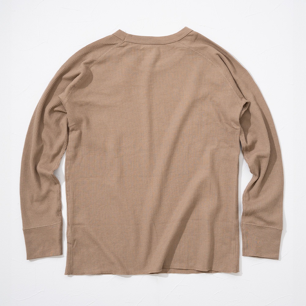 アニマルスキン柄 ワッフル ルームウェア 長袖上下セット