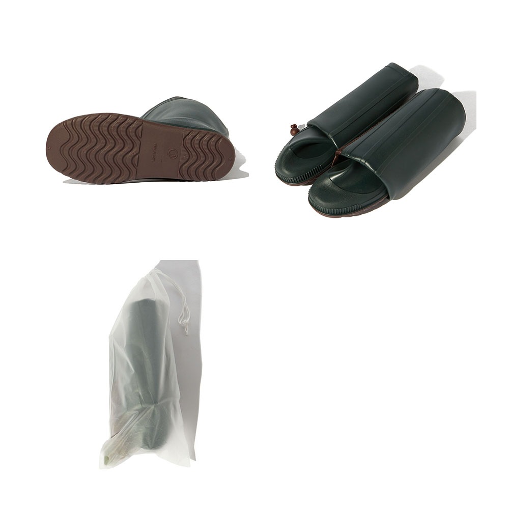 畳めるロング丈レインブーツ