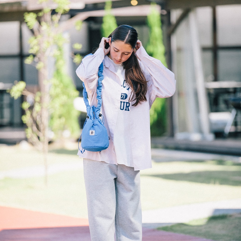 COB PADDED-MUFFIN DRAWSTRING SHOULDERBAG