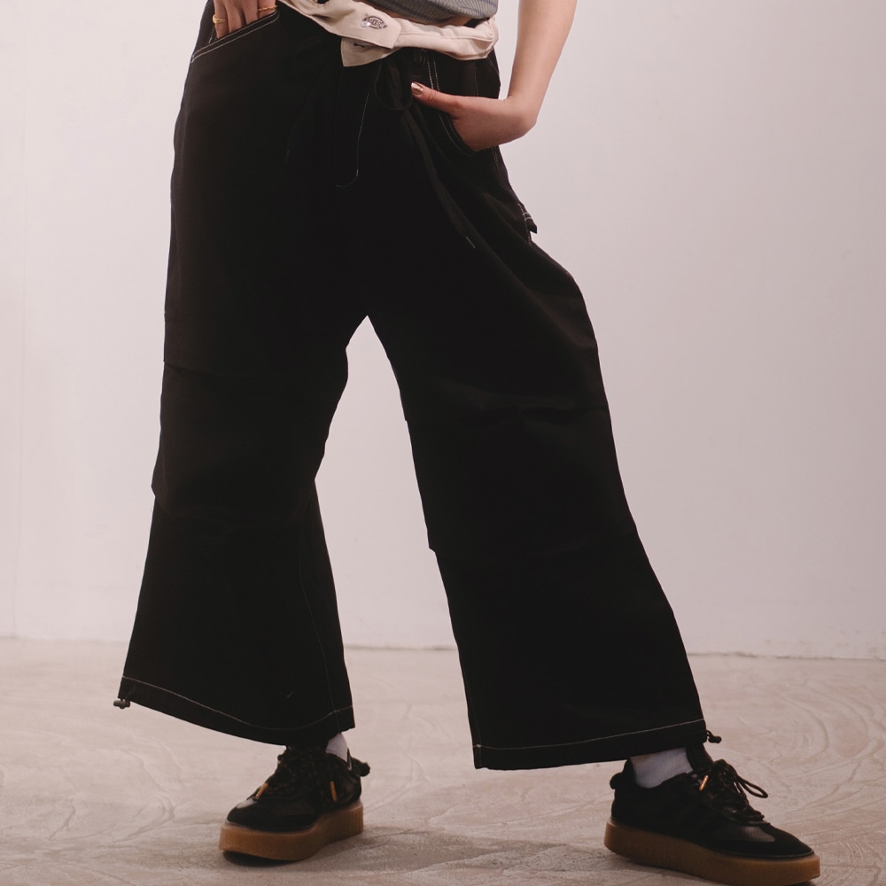 DRAWSTRING WIDE BALLOON CARPAINTER’S PANT