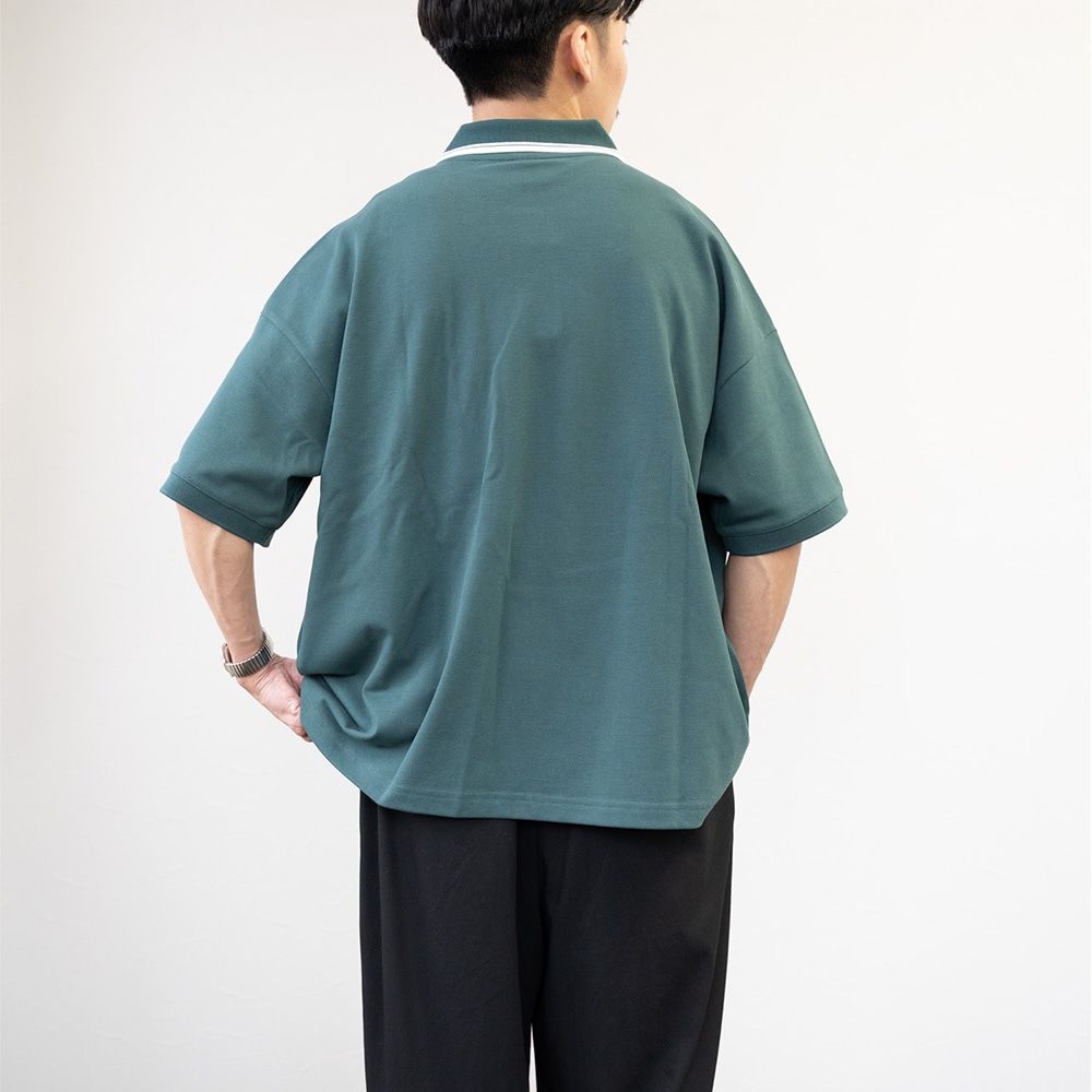 FRUIT OF THE LOOM ワンポイント刺繍 オーバーサイズ鹿の子