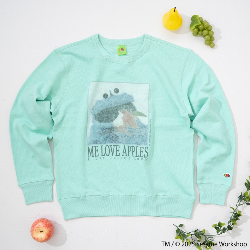 SESAMESTREET×FTL ロングスリーブ甘編 フォト プルオーバートップスB