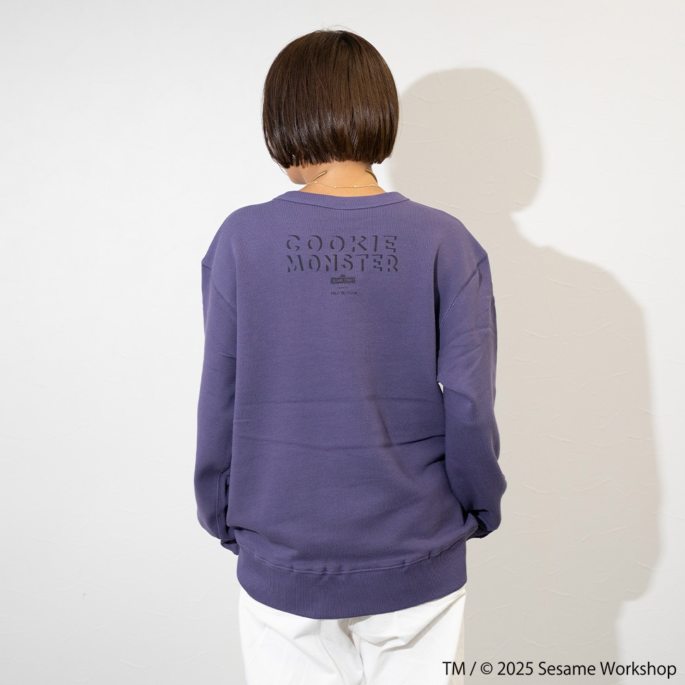 SESAMESTREET×FTL ロングスリーブ甘編 フォト プルオーバートップスB