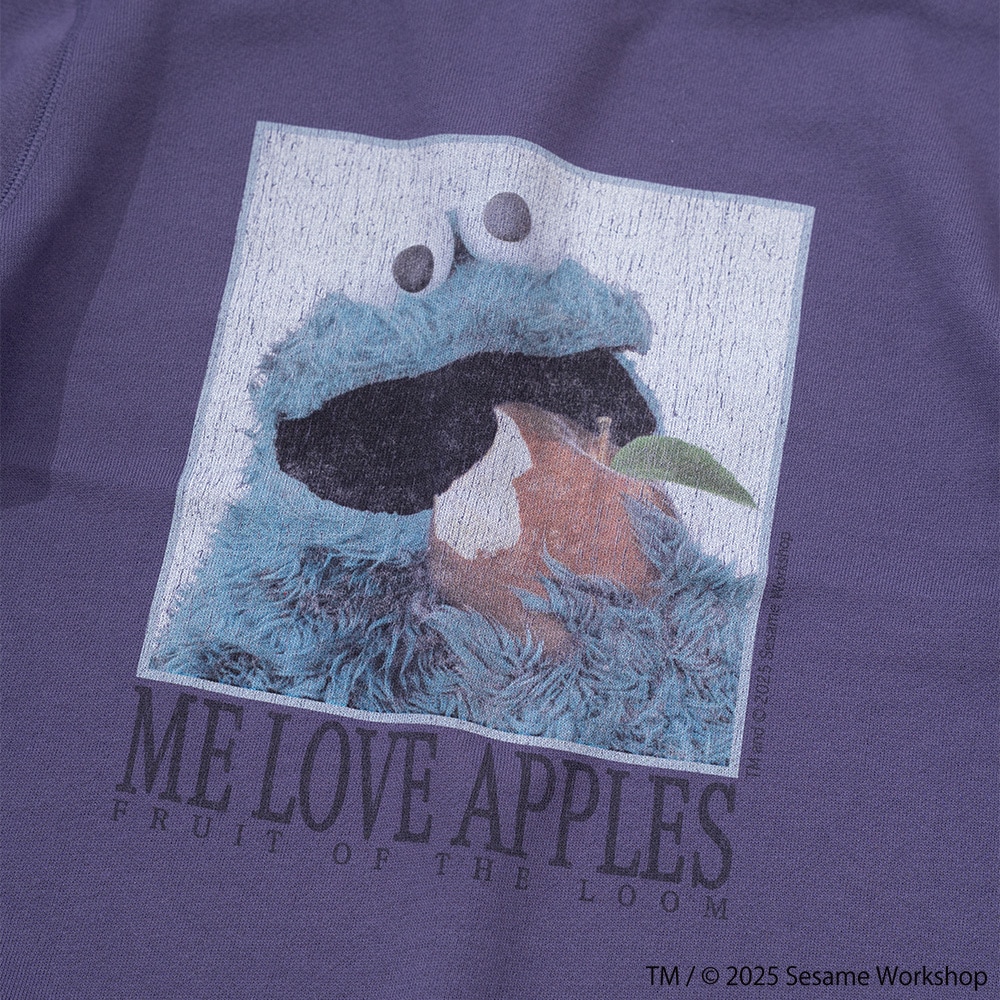 SESAMESTREET×FTL ロングスリーブ甘編 フォト プルオーバートップスB