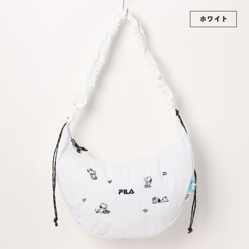 FILA×PEANUTS ハーフムーン クシュクシュハンドル ショルダーバック