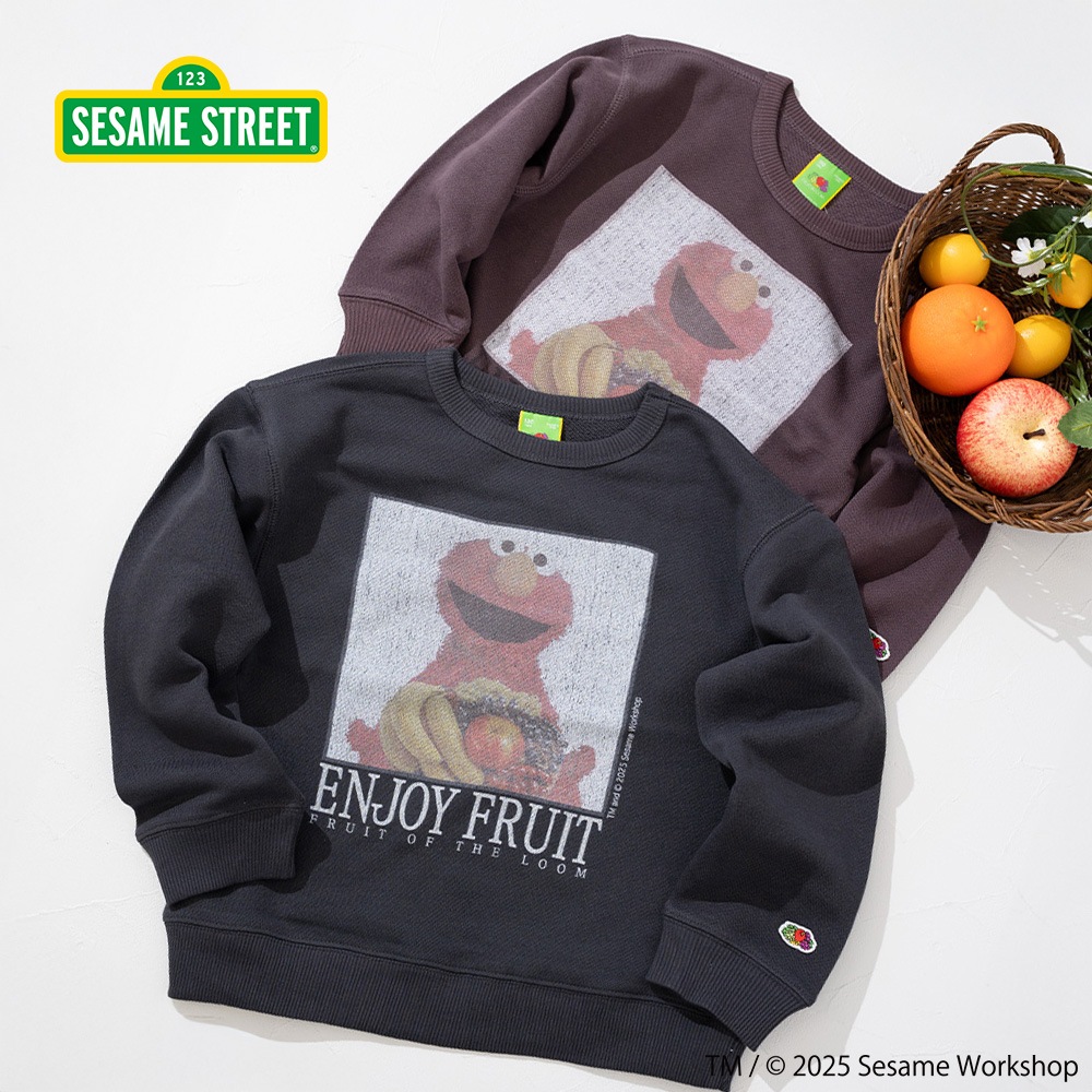 SESAMESTREET×FTL キッズ フォト ロングスリーブスウェットA