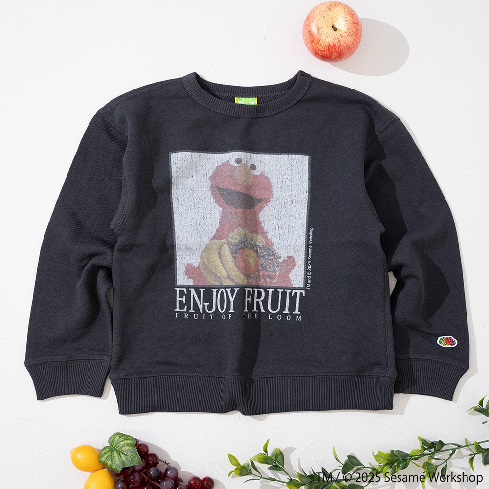 SESAMESTREET×FTL キッズ フォト ロングスリーブスウェットA