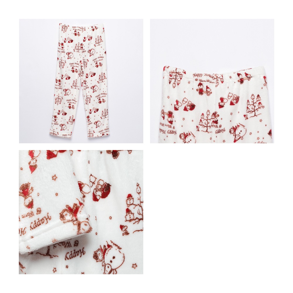 ふわもこプレミアム ホリデー柄シャツ