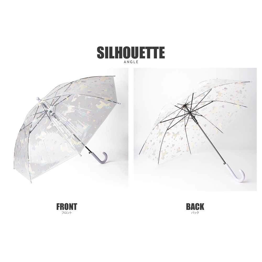 6 22 全3色 10 Offクーポン利用でお買得 Juglans ビニール傘 おしゃれ キッズ 雨傘 ｇｉｒｌｓ 傘 00