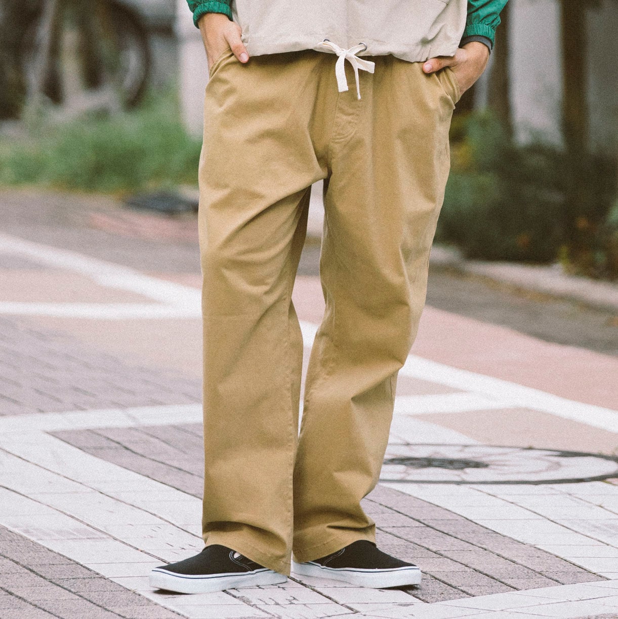 ストレッチツイル ワイドテーパードパンツ | アパレル,パンツ