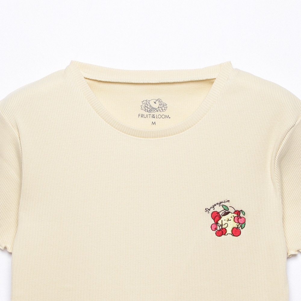 ポムポムプリン Ftl リブメローtシャツ Fruit Of The Loom Juglans
