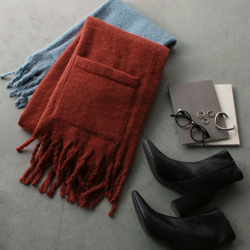 ポケット付きショール | ファッショングッズ,マフラー・ネック