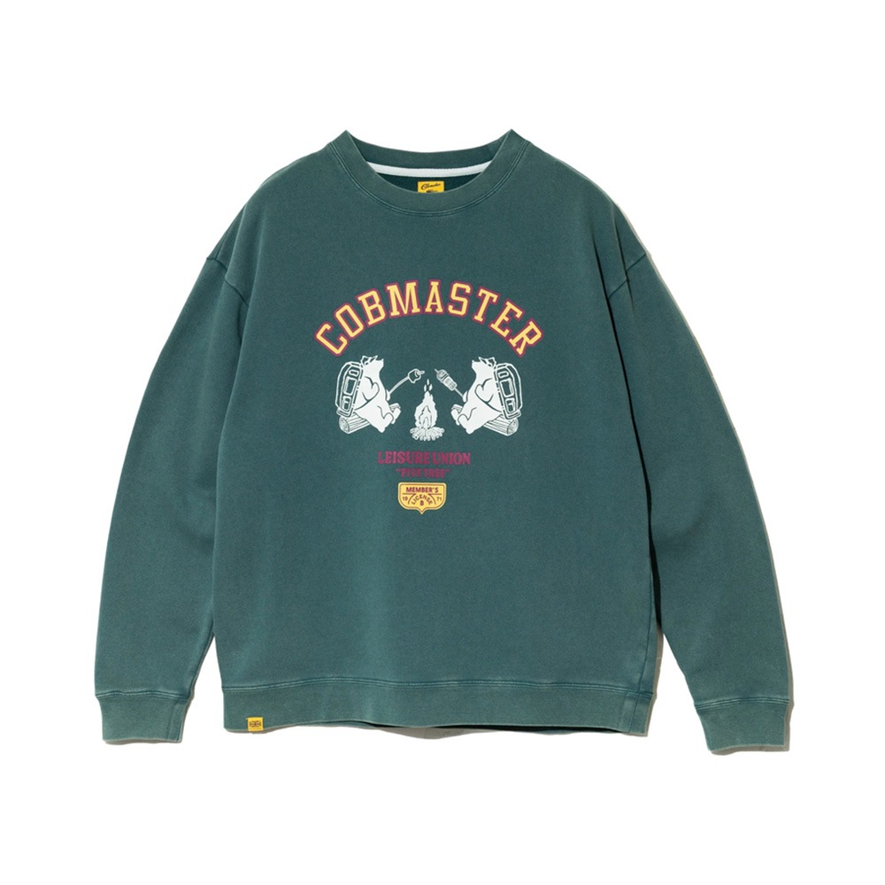 焚火クマ パウダー加工スウェット