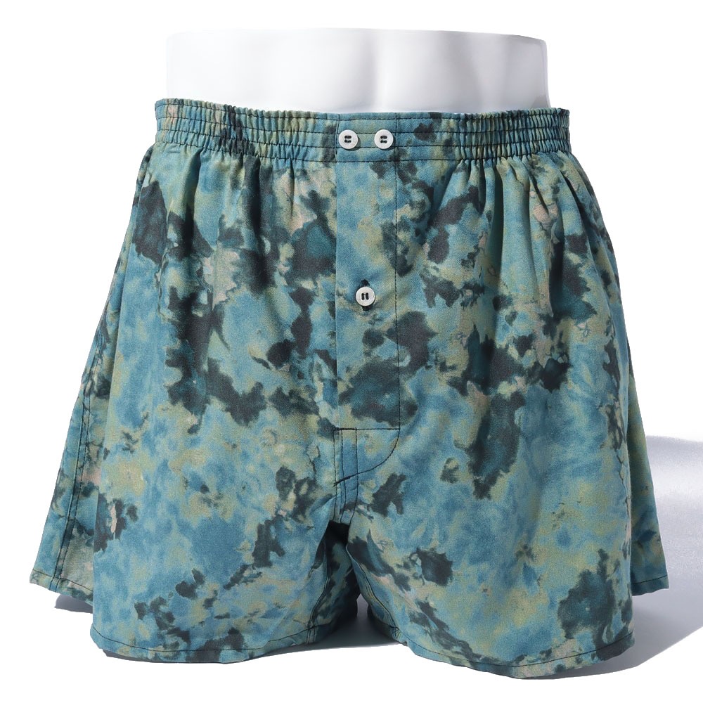 Washable Rayon Shibori Pattern Boxer
