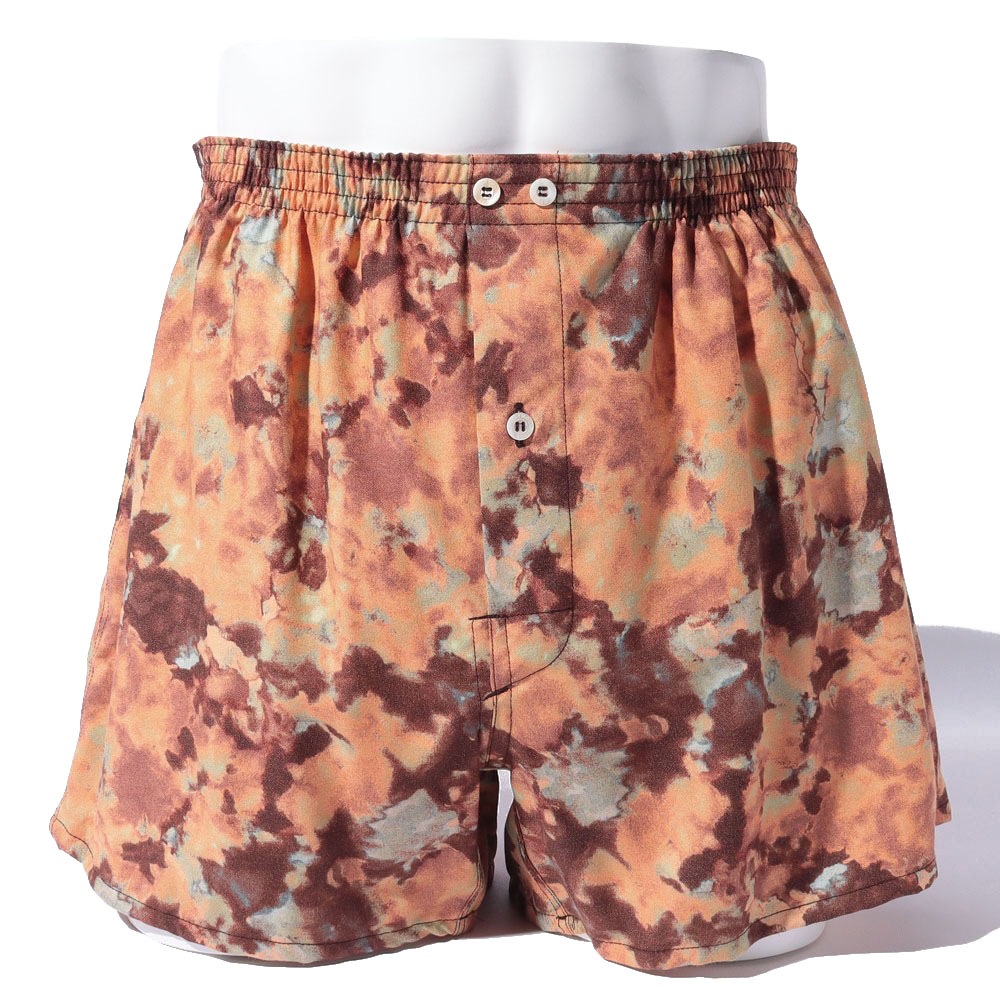 Washable Rayon Shibori Pattern Boxer