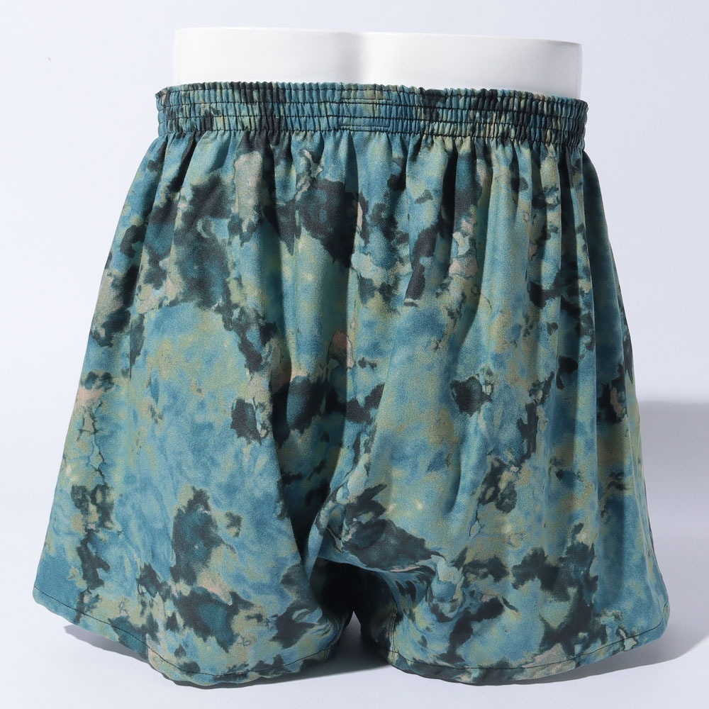Washable Rayon Shibori Pattern Boxer