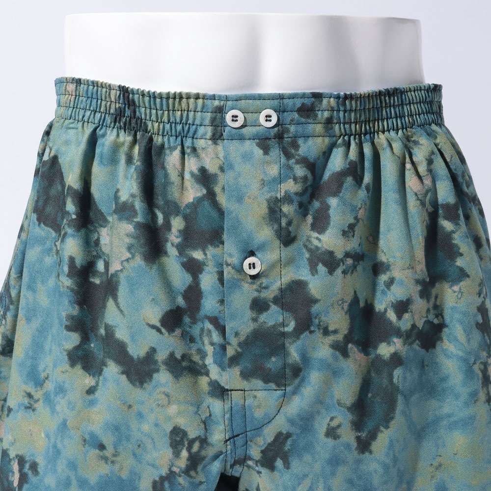 Washable Rayon Shibori Pattern Boxer