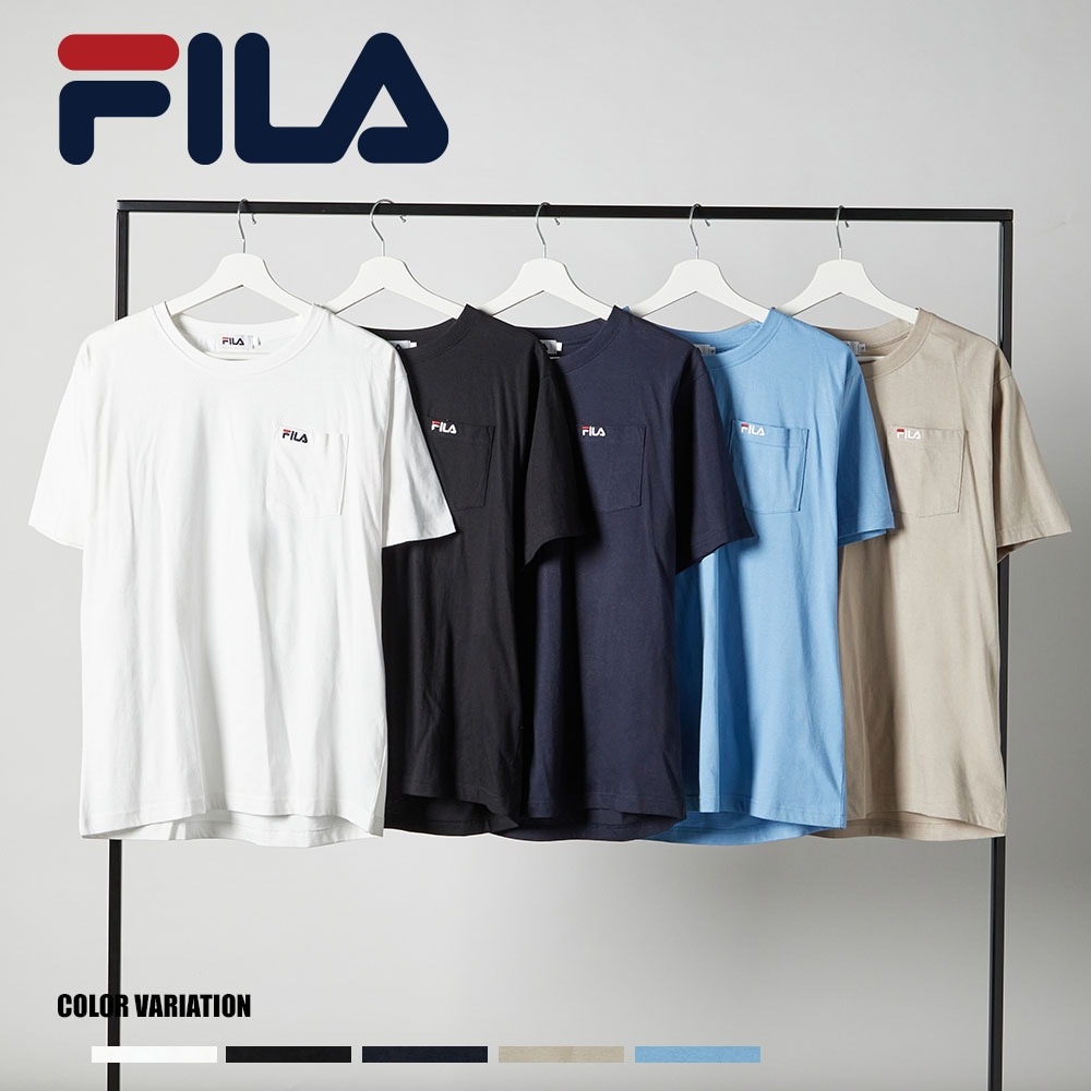 綿ポケ付きワンポイント刺繍Tシャツ