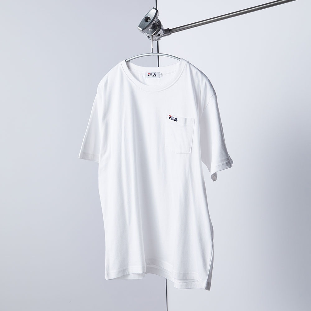 綿ポケ付きワンポイント刺繍Tシャツ