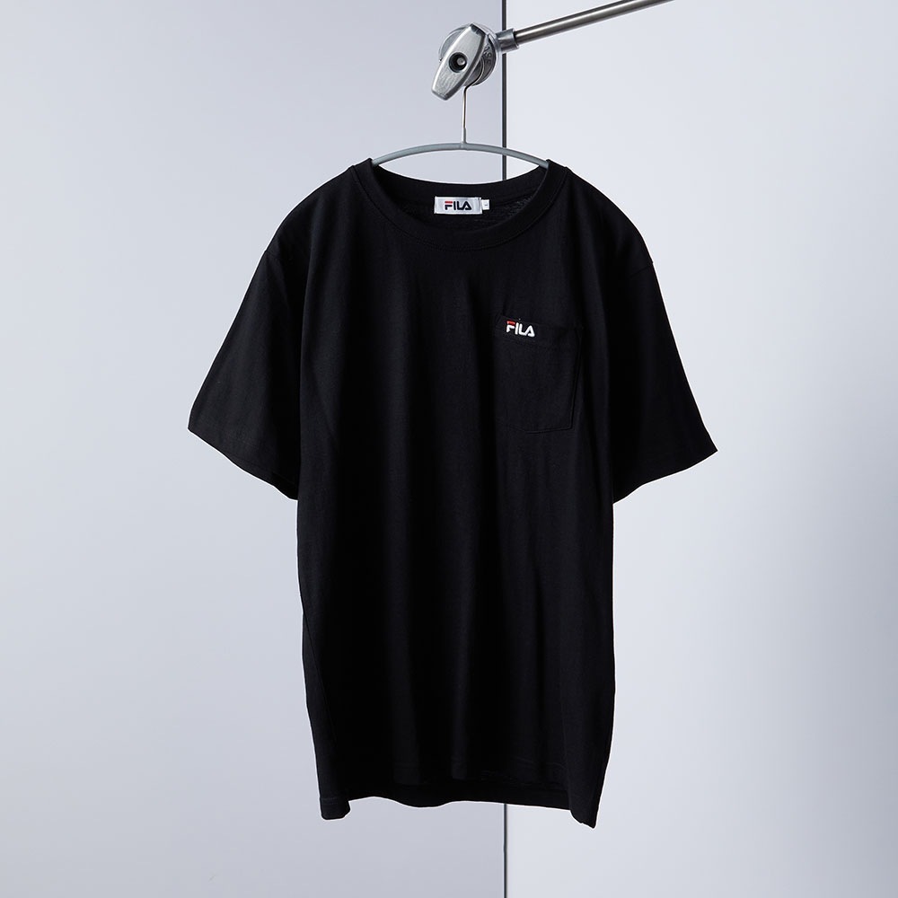 綿ポケ付きワンポイント刺繍Tシャツ