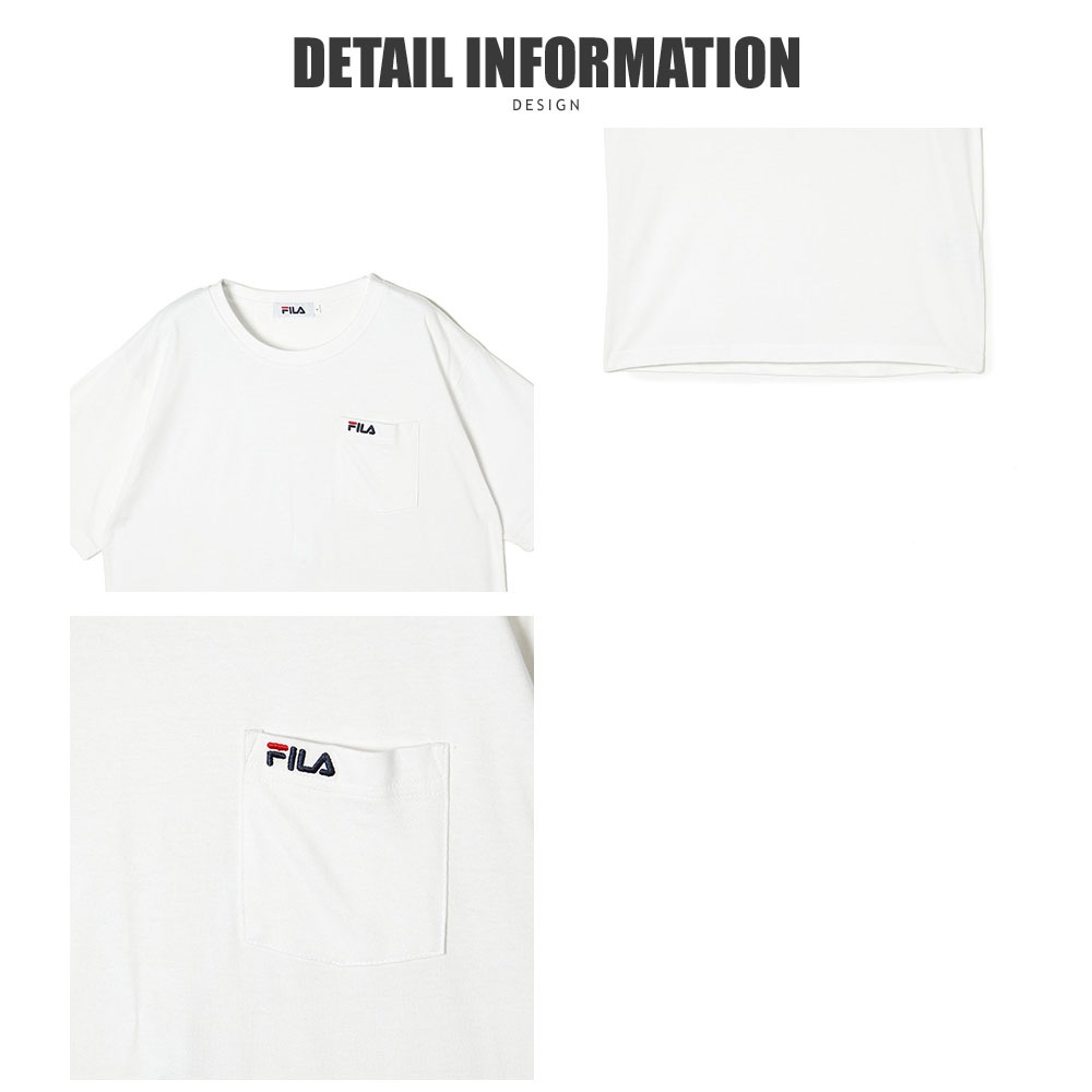 綿ポケ付きワンポイント刺繍Tシャツ