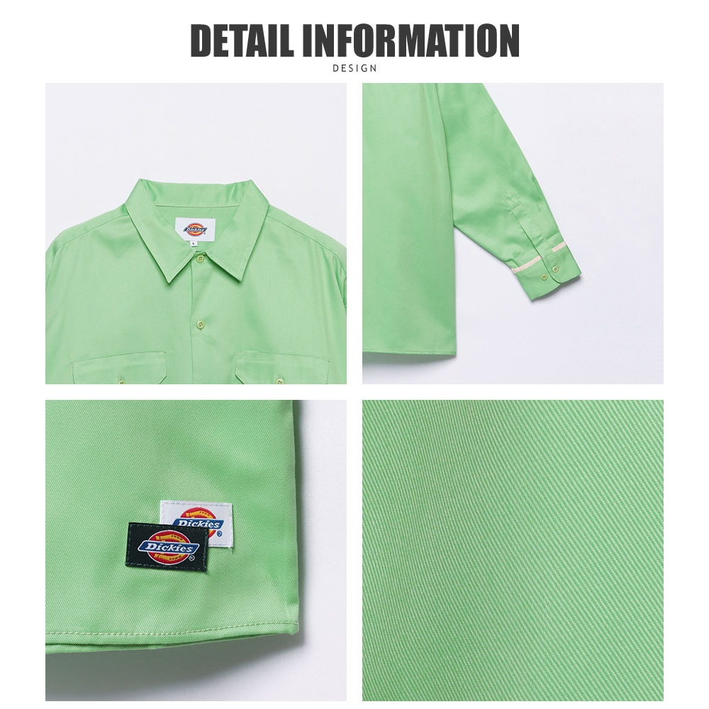 トップス 22SS WORKISH SLACKIES green SET LONG SLEEVE WIDE WORK SHIRT | Dickies,トップス | JUGLANS