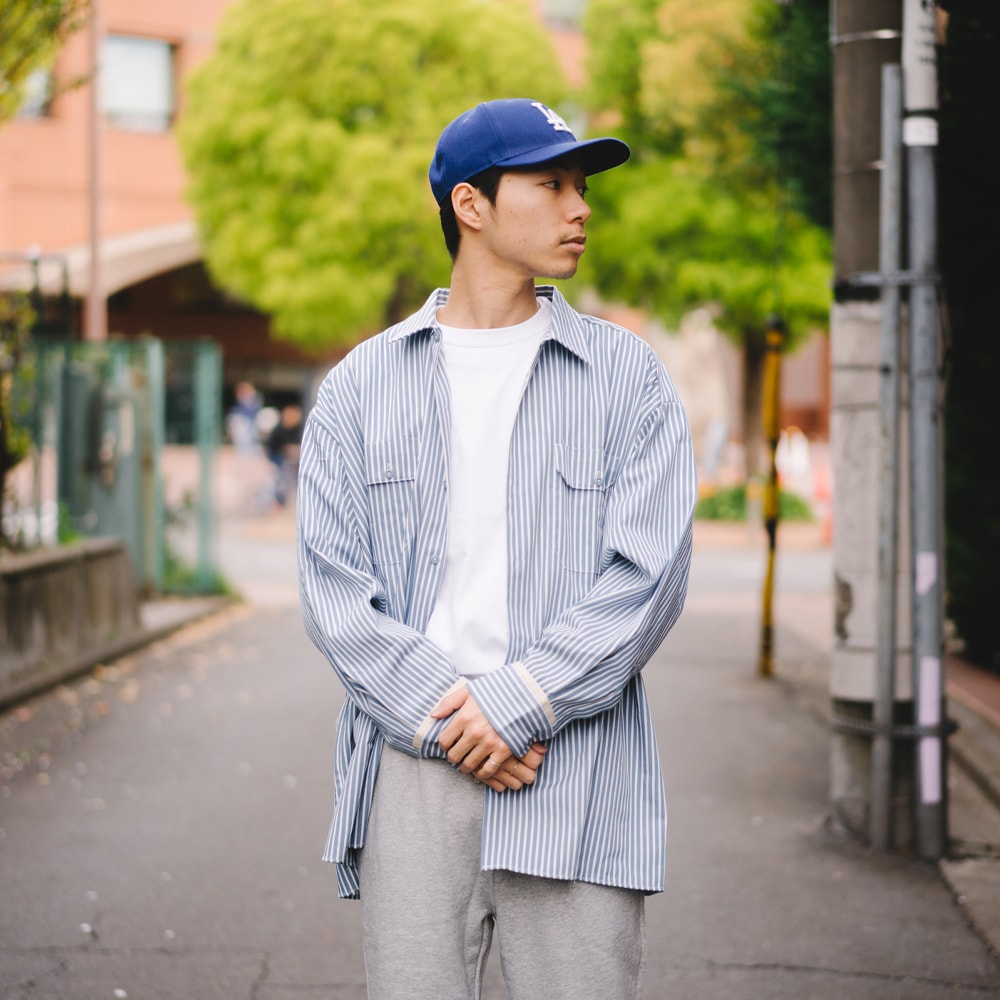 LONG SLEEVE WIDE WORK STRIPE SHIRT | Dickies,トップス | JUGLANS