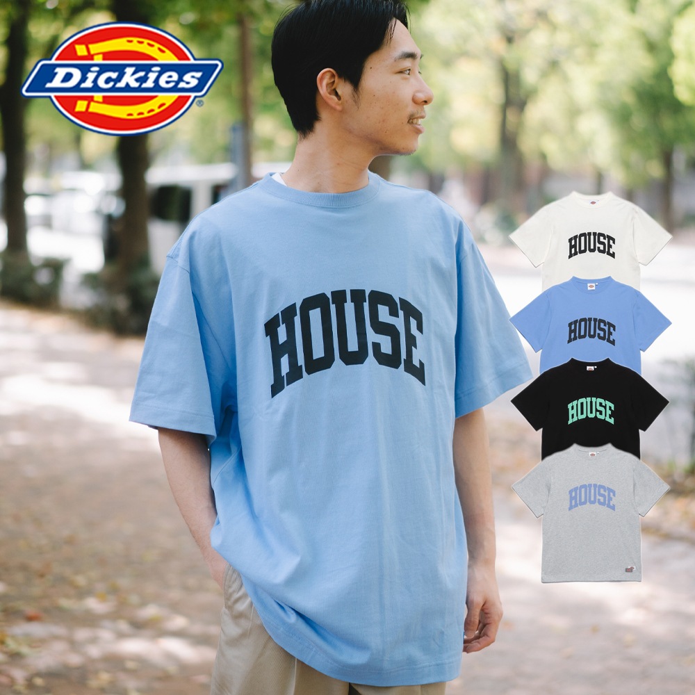 【Dickies】半袖 ロゴ Tシャツ ブルー / 送料無料 SHORT SLEEVE PRINT T-SHIRT