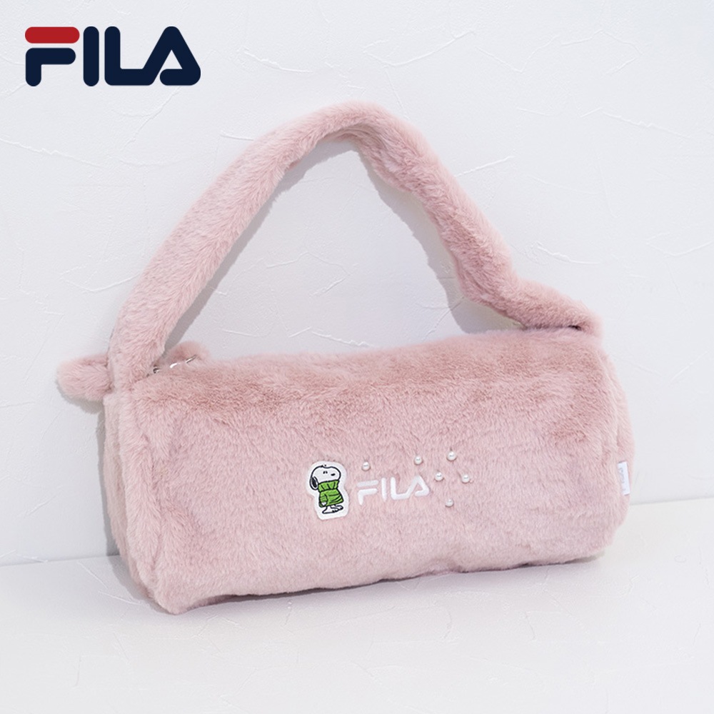 FILA×PEANUTS フェイクファードラムバッグ