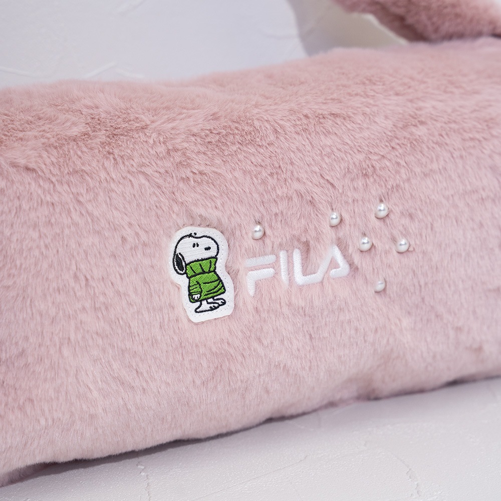 FILA×PEANUTS フェイクファードラムバッグ