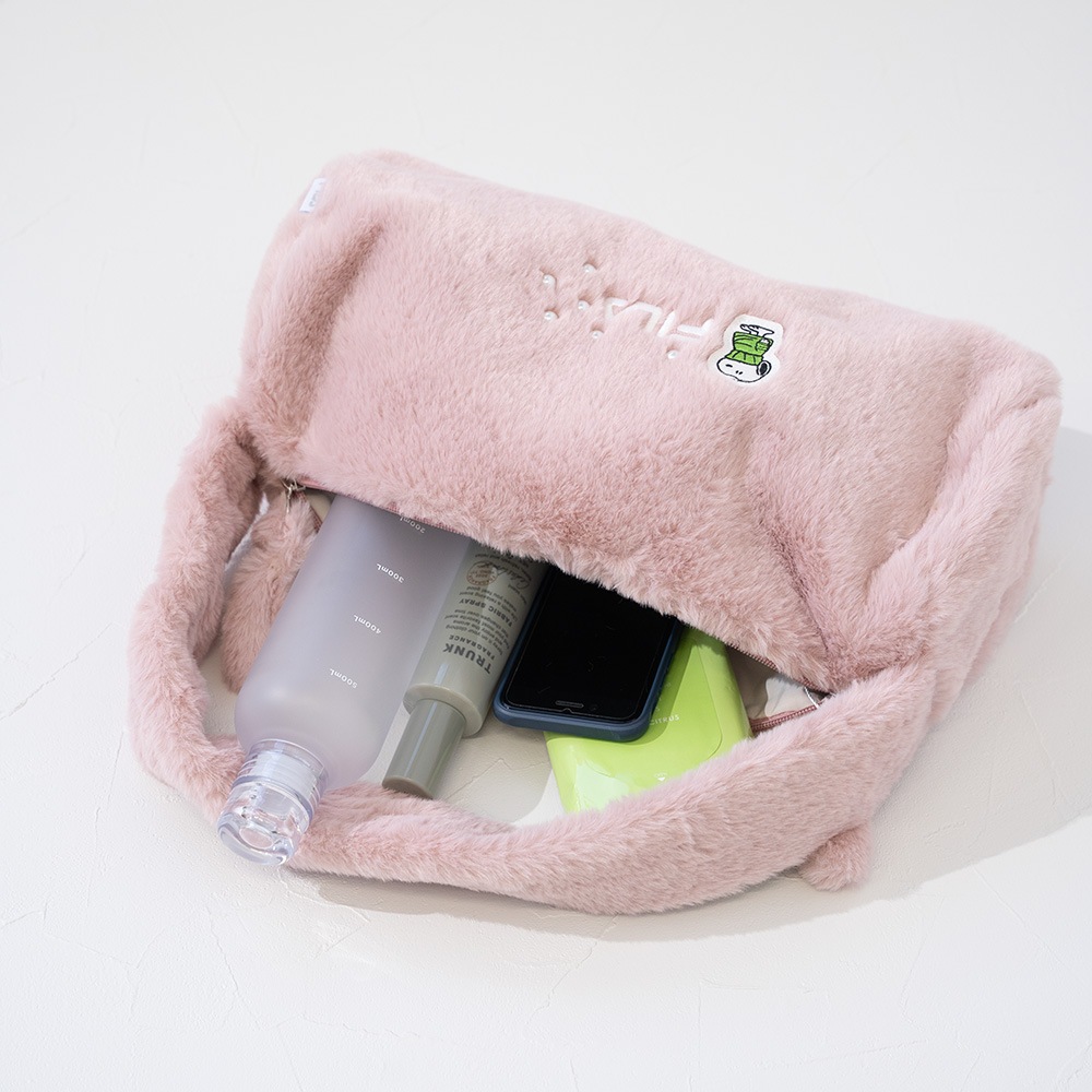 FILA×PEANUTS フェイクファードラムバッグ