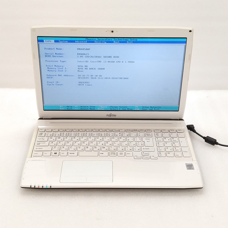 ジャンク品 富士通 LIFEBOOK AH45/R ジャンクPC ジャンクパソコン AC 