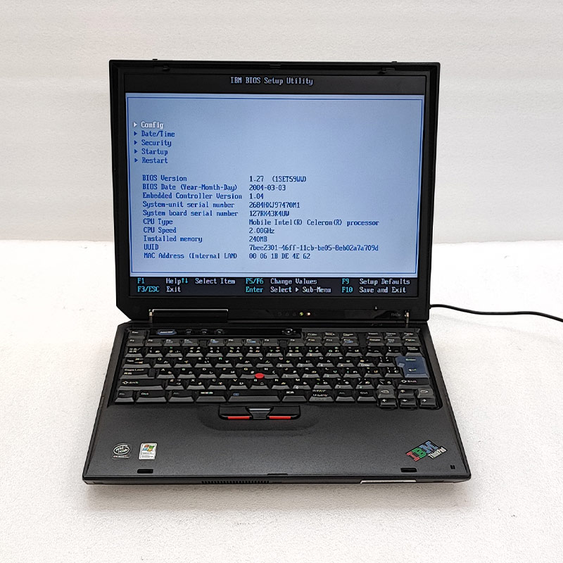 ジャンク品 IBM ThinkPad R40e ジャンクPC ジャンクパソコン 保証無し OS無し ACアダプタ付き