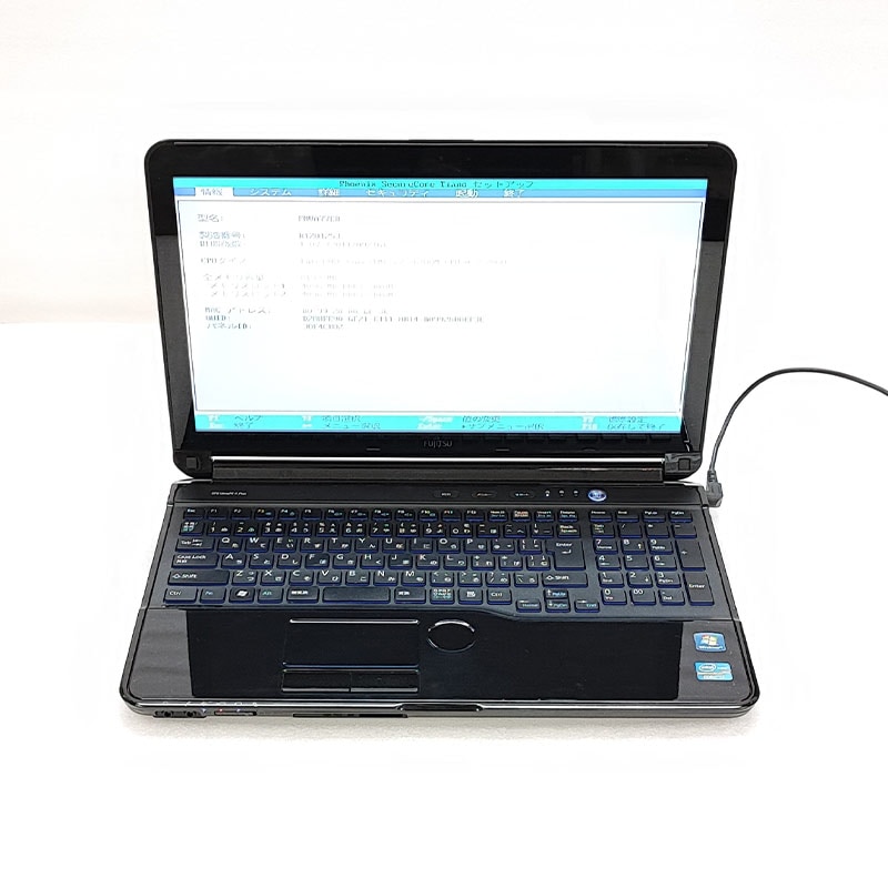 ジャンク品】富士通 ノートパソコン LIFEBOOK AH77/K 黒