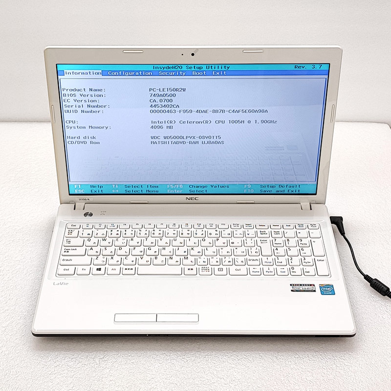 NEC LAVIE ブルーノートPCアダプタ付き LAVIE ノートPC ブルー 本体 AC