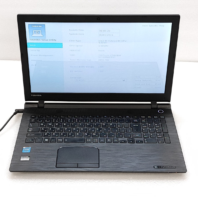 ジャンク品ノートパソコン 東芝 Dynabook P1-G6PP-BW ジャンク品