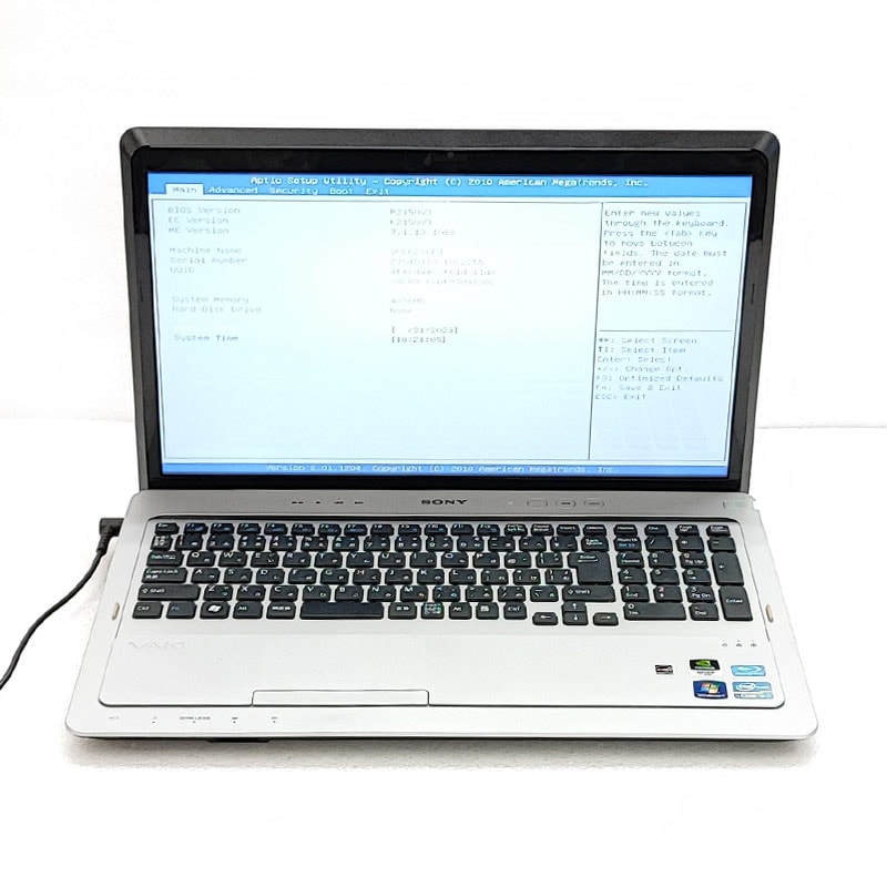 ジャンク品 SONY VAIO PCG-81412N VPCF236FJ ジャンクPC ジャンクパソコン 保証無し OS無し ACアダプタ付き