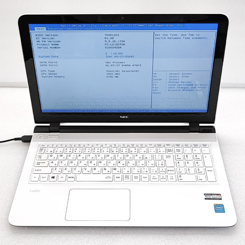 NEC LaVie LS150/M / RAM 8GB / ジャンク ジャンク品 NEC LaVie PC-LS150TSW ジャンクPC ジャンクパソコン 保証