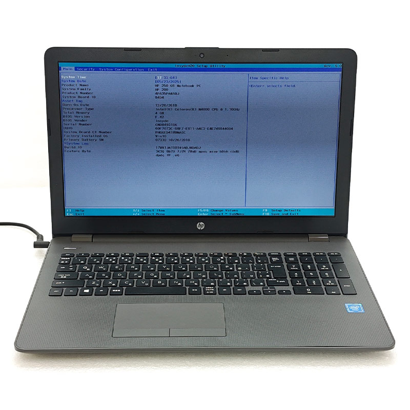 HP 250 G6 NotebookPC ジャンク ジャンク品 HP 250 G6 ジャンクPC ジャンクパソコン 保証無し OS
