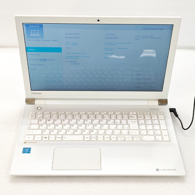 ジャンク品 東芝/Dynabook T45/AW PC45AWP-SJA2 ジャンクPC ジャンクパソコン 保証無し OS無し ACアダプタ付属