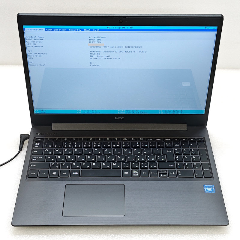 ジャンク品 NEC LaVie PC-NS150NAB ジャンクPC ジャンクパソコン 保証無し OS無し ACアダプタ付属