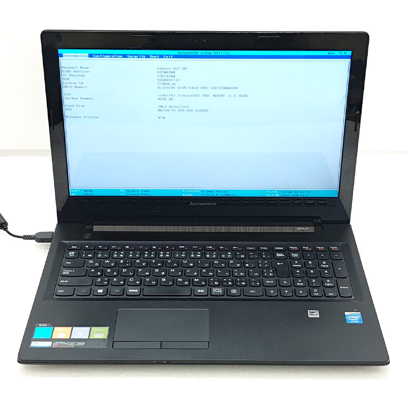 ジャンク品 Lenovo G50-30 ジャンクPC ジャンクパソコン 保証無し OS