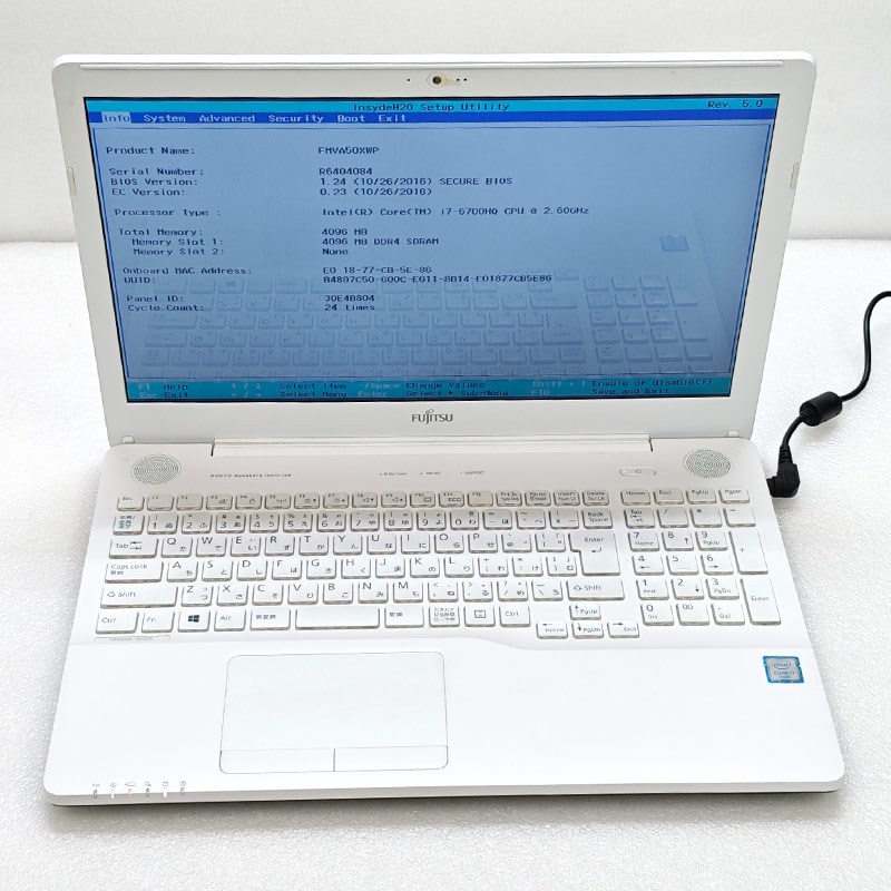 ジャンク品 富士通 LIFEBOOK AH50/X FMVA50XWP ジャンクPC ジャンクパソコン 保証無し OS無し ACアダプタ付属