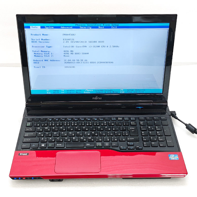 ジャンク品 富士通 LIFEBOOK AH45/K FMVA45KR2 ジャンクPC ジャンクパソコン 保証無し OS無し ACアダプタ付属