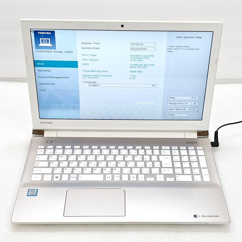 ジャンク品 東芝/Dynabook dynabook T55/BG ジャンクPC ジャンク