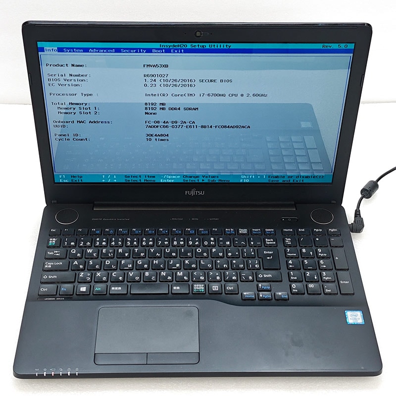 ジャンク品 富士通 LIFEBOOK AH53/X FMVA53XB ジャンクPC ジャンクパソコン 保証無し OS無し ACアダプタ付属