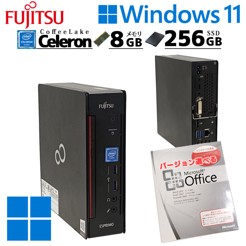 ミニPC 中古デスクトップ HP Prodesk 400 G4 DM mini Windows11 Pro