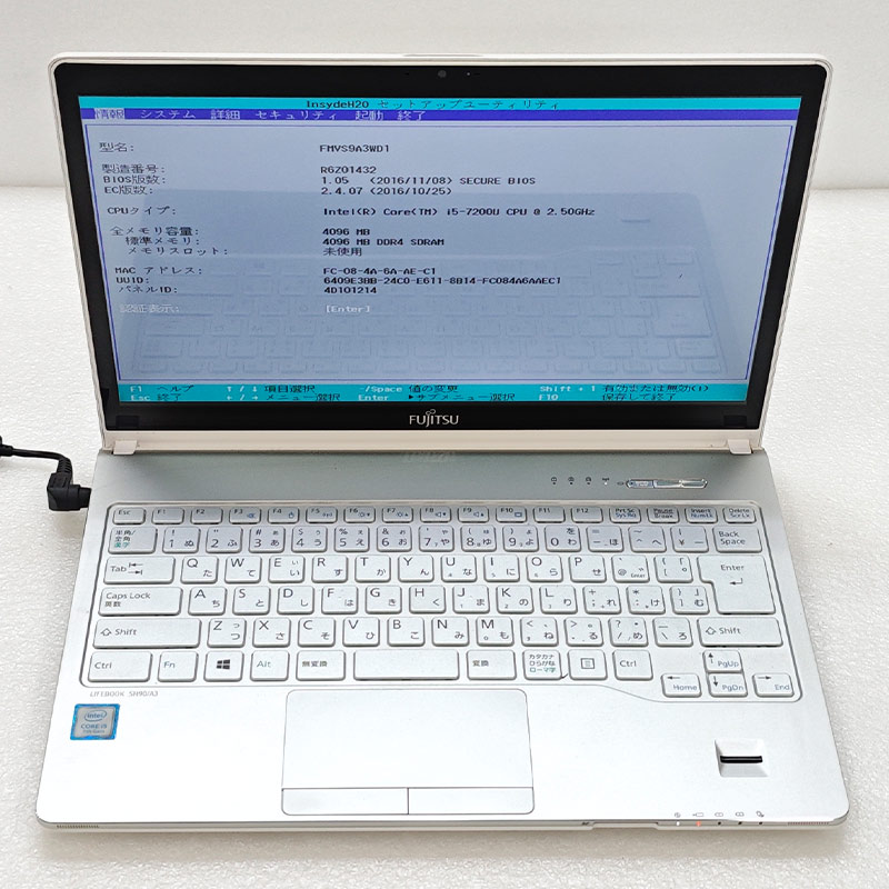 ジャンク品 富士通 LIFEBOOK SH90/A3 FMVS9A3WD1 ジャンクPC ジャンクパソコン 保証無し OS無し ACアダプタ付属